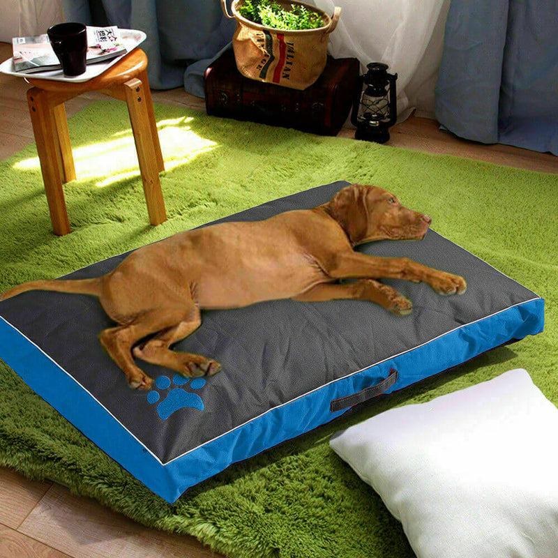 PaWz Pet Bed Mattress Dog Cat Pad Mat Summer Winter Cushion Pillow Size XL Blue