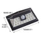 4x 24LED Solar Sensor Light Garden Security Lighting Motion Outdoor Wall Lamp