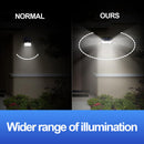 54LED Solar Power PIR Motion Sensor Security Wall Light Outdoor Garden Lamp