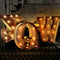 LED Metal Letter Lights Free Standing Hanging Marquee Event Party D?cor Letter E