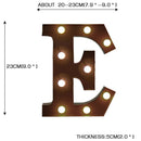 LED Metal Letter Lights Free Standing Hanging Marquee Event Party D?cor Letter E