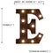 LED Metal Letter Lights Free Standing Hanging Marquee Event Party D?cor Letter E