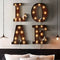 LED Metal Letter Lights Free Standing Hanging Marquee Event Party D?cor Letter H