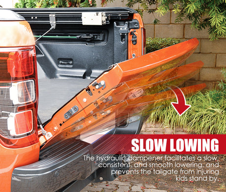 Easy Up and Slow Down Tailgate Strut Kit suit Ford Ranger Wildtrak Raptor 2012-On