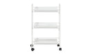 3 Tier Kitchen Trolley Cart Mesh Shelf Rolling Wheels Storage Rack Organizer