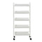 3 Tier Kitchen Trolley Cart Mesh Shelf Rolling Wheels Storage Rack Organizer