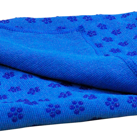 Blue Non-slip Yoga Towel Mat Eco-friendly Large Blanket And Mesh Carry Bag