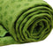 Green Non-slip Yoga Towel Mat Eco-friendly Large Blanket And Mesh Carry Bag