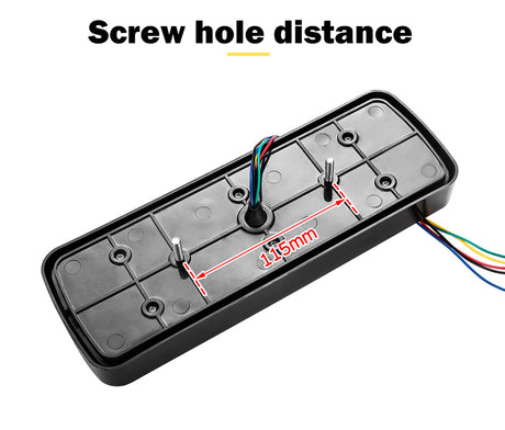 2pcs LIGHTFOX Led Tail Stop Indicator Combination Lamp Submersible Light 12V Adr