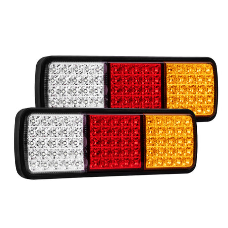 2pcs LIGHTFOX Led Tail Stop Indicator Combination Lamp Submersible Light 12V Adr