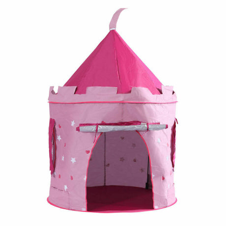 Children Pop Up Play Tent Princess Castle Pink UV Proof Indoor & Outdoor Use