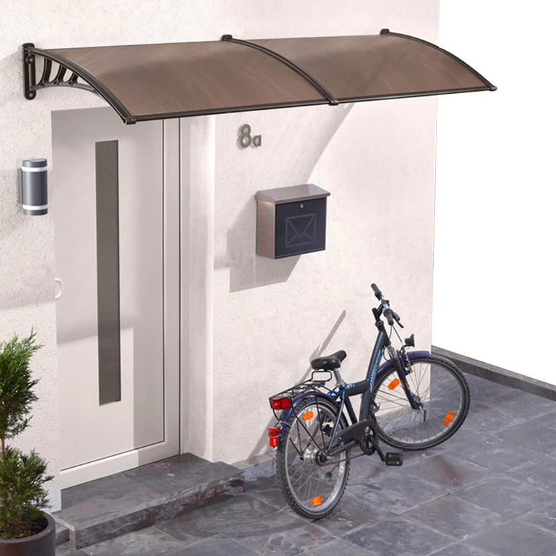 1x3M DIY Multi Functional Door and Window Awning with Connectivity Brown Colour