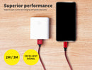 5x USB Fast Charging Cable iPhone Data Sync Cord Magnetic Micro iPad Charger AU